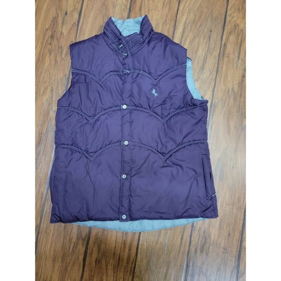 Cowgirl Up Women's Vest Size S Medium Reversible Purple/Green - Picture 1 of 5
